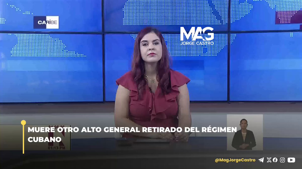 Anuncio del fallecimiento del general de brigada de la reserva Antonio Rafael Concepción Quintero, según el material difundido por Mag Jorge Castro el 24 de junio de 2026